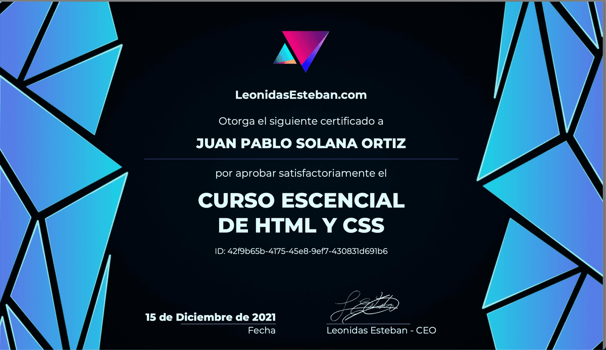 Curso esencial de HTML y CSS